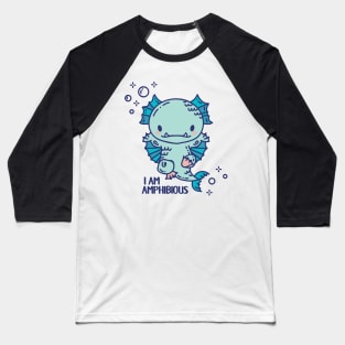 Cute Amphibious monster swimmer Baseball T-Shirt